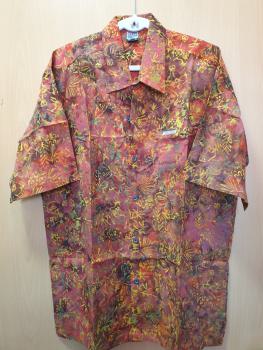 Batik shirt - Abstract Orange
